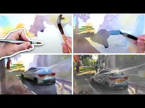 Видео: Этот безумный акварельный лайфхак приводит к созданию СВЕЖИХ картин