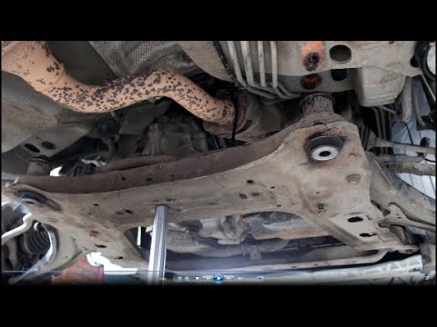 Видео: Замена сайлентблоков переднего подрамника на Nissan Qashqai 2,0 4WD Ниссан Кашкай 2009  2часть
