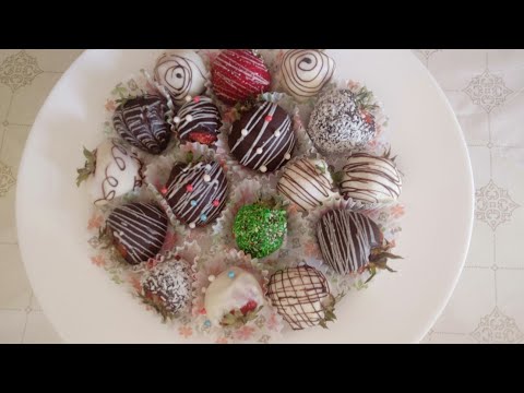 Видео: Шоколадты құлпынай / Клубника в шоколаде /Chocolate covered strawberries.