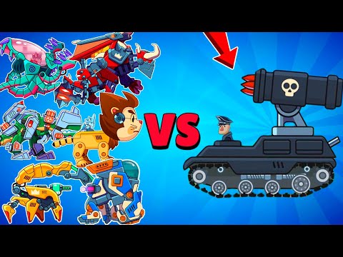 Видео: БОСС ЛЕГИОН против ВСЕХ 25 ТАНКОВ в игре Hills of Steel