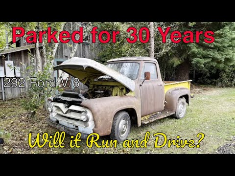 Видео: Заведётся ли? Уже 30 лет не заводится! Ford F100 1955 года. Гараж Vice Grip?
