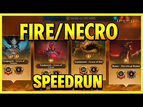 Видео: Fire&Necro может пробежать меньше чем за 17 секунд в режиме SPEEDRUNS | Dragonheir: Silent Gods