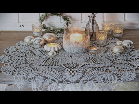Видео: 🌲🌲🌲 БОЛЬШАЯ и КРАСИВАЯ НОВОГОДНЯЯ САЛФЕТКА (1 часть).