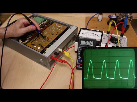 Видео: Б5-45 - Самовозбуждение в канале напряжения. Проверка погрешности установки выходного напряжения.