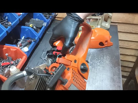 Видео: Хускварна 353 не развивает обороты, троит.