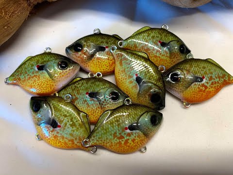 Видео: Урок по покраске воблера Lakeville Pumpkinseed