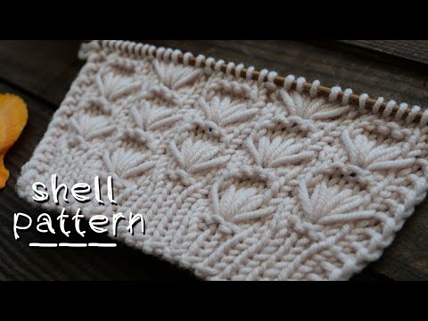 Видео: Узор «Ракушки» спицами 🐚 "Shells" knitting pattern