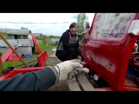 Видео: Покраска трактора Т-16МГ/ Не успели выехать!