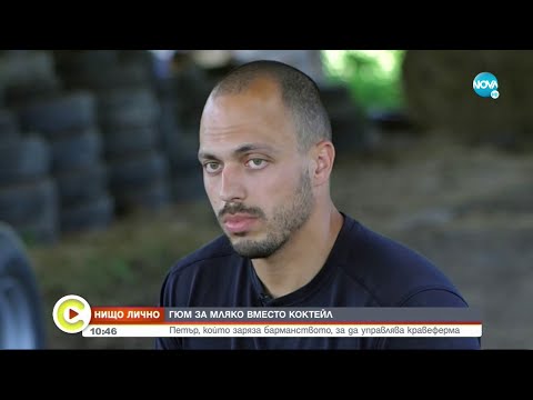 Видео: "НИЩО ЛИЧНО": Петър, който заряза барманството, за да управлява кравеферма