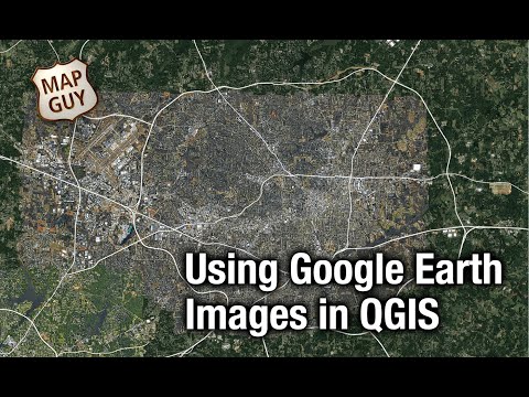 Видео: Использование изображений Google Earth в QGIS