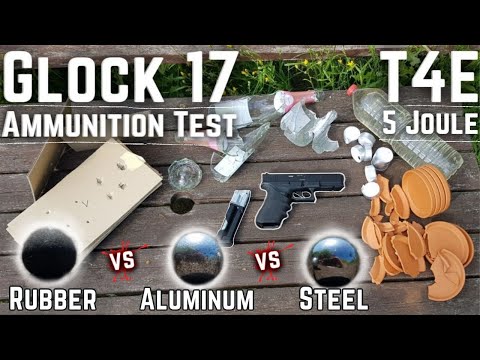 Видео: Пистолеты T4E — сравнение боеприпасов (калибр .43) #пневматика