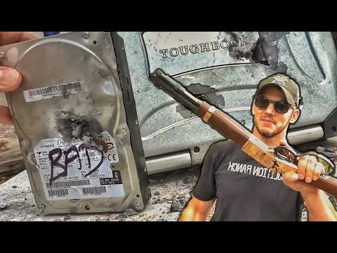 Видео: Жесткие диски против пуль! | Разрушительное ранчо | Перевод Zёбры
