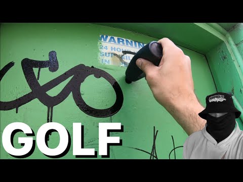 Видео: Реакция на граффити в гольфе