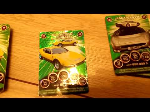 Видео: Коллекция карточек  СуперГонки 301 штука