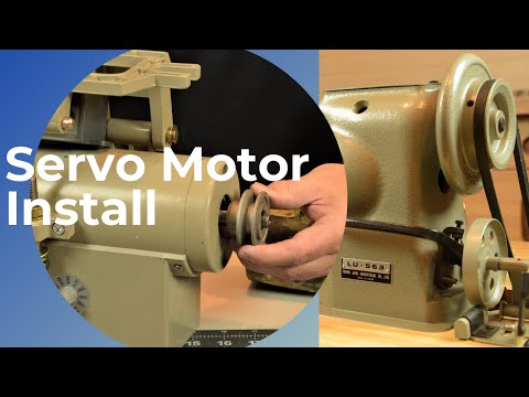 Видео: Установка серводвигателя на промышленную швейную машину Установка серводвигателя на шагающую лапк...