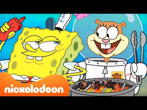 Видео: Губка Боб | Летнее барбекю Губки Боба! 🍔 | 30-минутная подборка | Nickelodeon Cyrillic