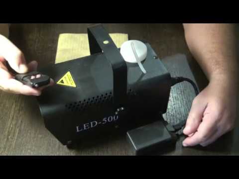 Видео: Дыммашина LED 500 перестала дымить, дым начал вонять гарью