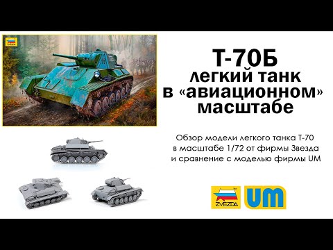 Видео: Перезагрузка. Легкий танк Т-70Б. Звезда. 1/72