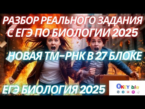 Видео: Разбор нового реального задания с ЕГЭ по Биологии 2025 тмРНК Новый синтез белка