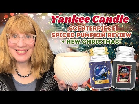 Видео: Обзор тыквенных конфет Yankee Candle Senterpiece Spiced Pumpkin + Новое Рождество!