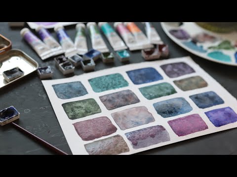 Видео: 🎨Мгла и дымка: странная серия акварели🤦‍♀️Повторяем и улучшаем грануляшки от Белых Ночей