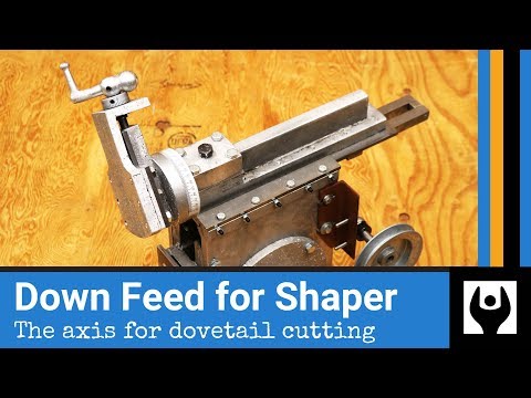 Видео: Подача вниз для формовщика Gingery — ось для резки ласточкина хвоста