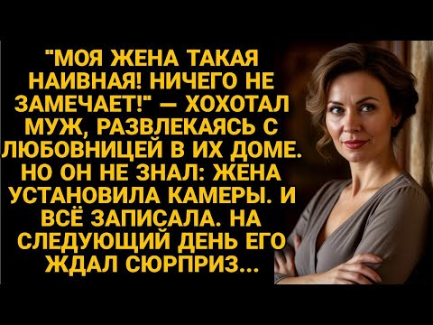 Видео: Не подозревая, что по дому расставлены камеры, муж веселился с любовницей. Но жена...