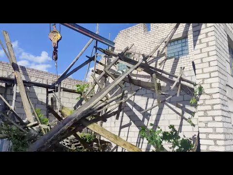 Видео: ивановец снёс леса