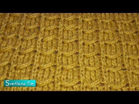 Видео: УЗОР С ВЫТЯНУТЫМИ ПЕТЛЯМИ. Вязание спицами # 582