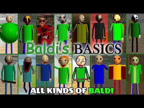 Видео: ВСЕ ВИДЫ БАЛДИ (270+) // Baldi's Basics, Roblox, Garry's Mod █ Baldi's Basics – Моды █