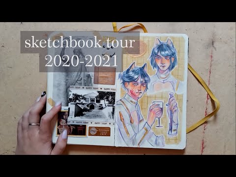Видео: обзор на древний скетчбук / джоджо, мга и чуть чуть геншина