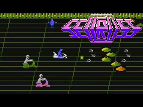 Видео: Seicross (NES Famicom Dendy 8bit) - прохождение бесконечной игры Сейкросс до 14 уровня на Денди