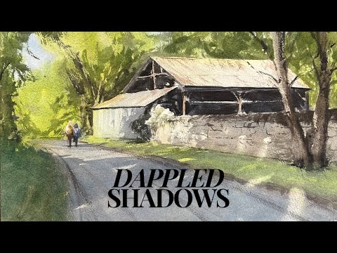 Видео: Как рисовать пятнистые тени акварелью