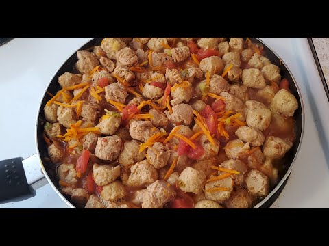 Видео: Секрет приготовления соевого мяса / Гуляш из соевого мяса