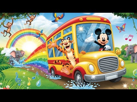 Видео: Автобус хихиканья – Поехали! 🚌🎶 | Приключения Микки Мауса и Тигги в джунглях | Детская весёлая пе...