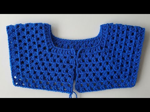 Видео: Кардиган крючком детский мк. #1 Кокетка. Вязание крючком / Knitted yoke