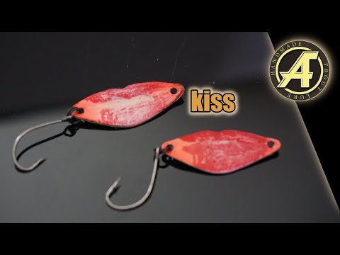 Видео: Изготовление, покраска блесна kiss, для ловли форели 2019г