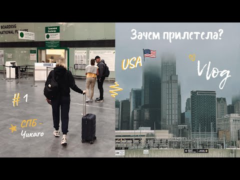 Видео: VLOG: Улетела ОДНА в США! Впервые в Чикаго.