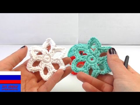 Видео: Декоративные снежинки урок вязания крючком