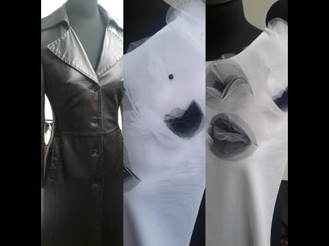 Видео: Много полезных советов по работе с кожей, часть 2. Интересный декор за 1 час из легкого фатина.