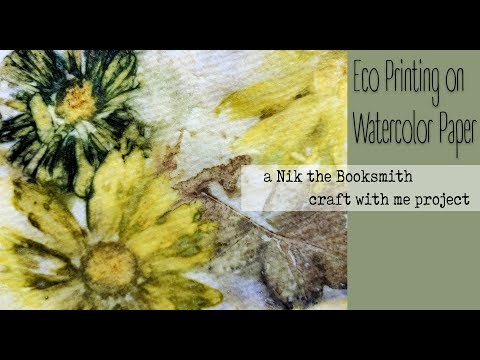 Видео: Экопечать на акварельной бумаге