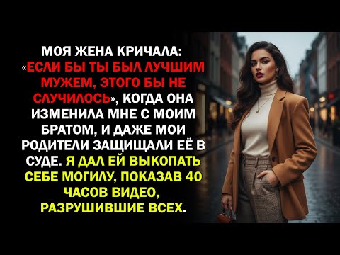 Видео: Моя жена кричала: «Если бы ты был лучшим мужем, этого бы не случилось», когда она изменила мне...