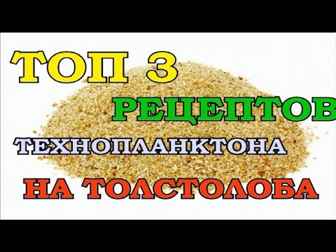 Видео: ТОП 3 РЕЦЕПТОВ РАБОЧЕГО ТЕХНОПЛАНКТОНА ДЛЯ ЛОВЛИ ТОЛСТОЛОБА