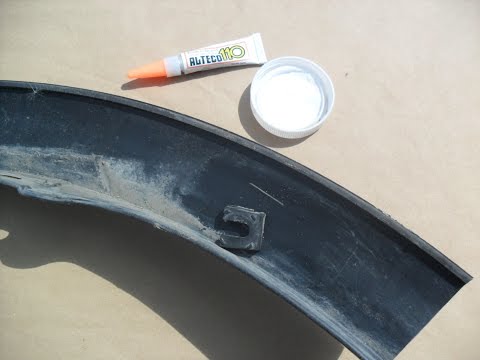 Видео: как приклеить крепление молдинга. Суперклей+Сода