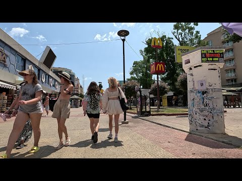 Видео: Прогулка по Солнечному Берегу, Болгария / Sunny Beach, Bulgaria