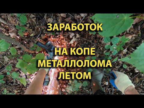 Видео: Как заработать на копе металлолома летом. Дополнительный доход с помощью металлоискателя.