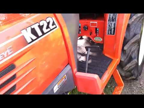 Видео: Японский минитрактор Kubota KT 22