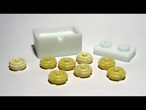 Видео: Силиконовая формочка для копирования колёсных дисков 1:43