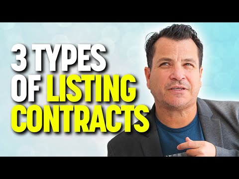 Видео: 3 типа соглашений о листинге с агентом по недвижимости