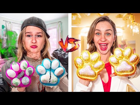 Видео: БОГАТАЯ VS БЕДНАЯ ТАБА ЛАПКЕРША // EVA mash